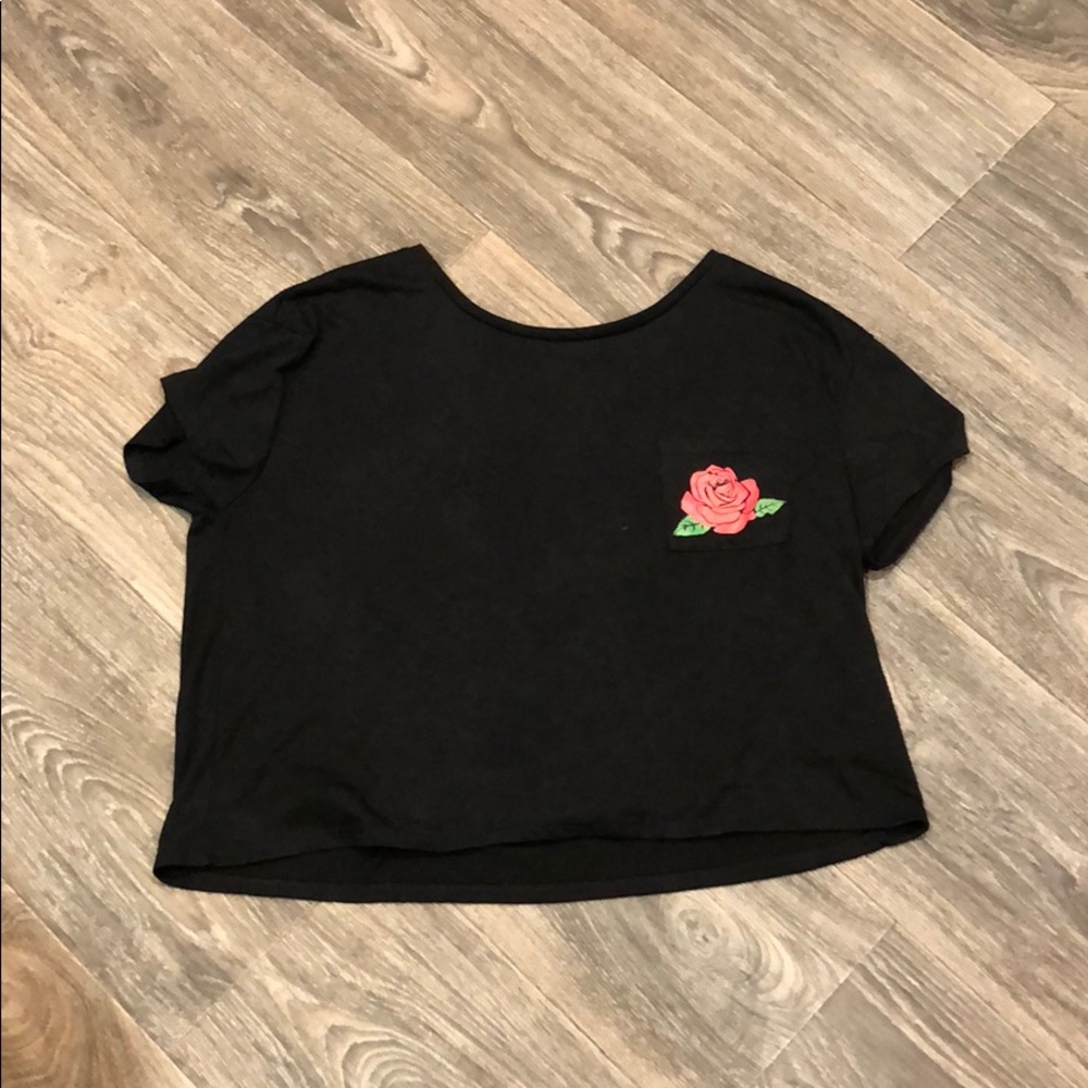Rose crop top